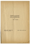 Moe Howard's 29pp. Script Dated March 1942 for The Three Stooges Film ''Three Smart Saps'', With Working Title ''Father's in Jail Again'' -- With Annotation in Moe's Hand -- Very Good Condition